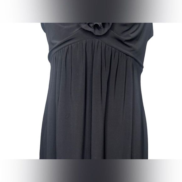 Tiana B. Black Goth Romance Sleeveless Ruffle V-Neck Mini Dress Size PM - Picture 4 of 11